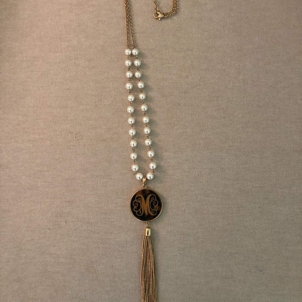 “M” initial necklace